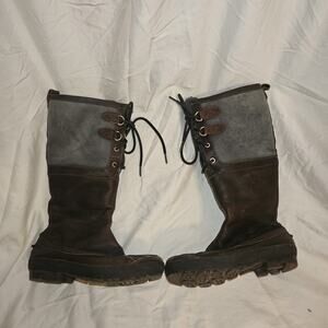 UGG Becloud Knee High Sheepskin Boots Brown Size US 6 EU 37